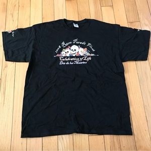2008 Rose Parade Volunteer Tee Size XL Men US Dias De Los Muertos Float Black